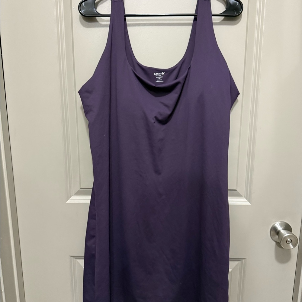 Old Navy Deep Purple Scoop Neck Tank Dress